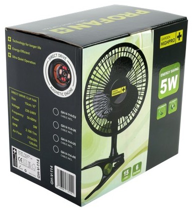 Вентилятор на клипсе CLIP FAN 15 см/5 Вт