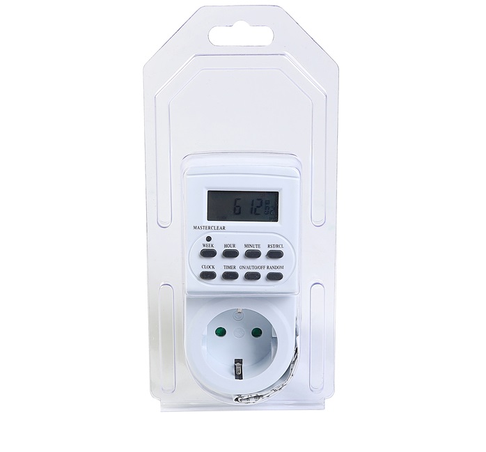 Таймер розеточный электронный Smartbuy, 3500 Вт, недельный+суточный