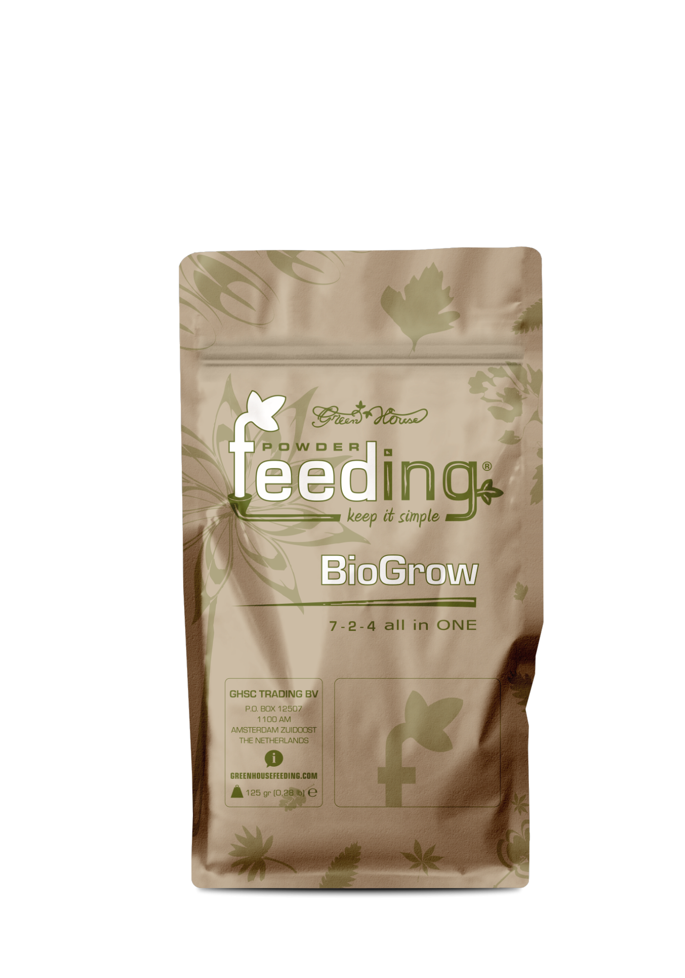 Powder Feeding BIO Grow - удобрение органоминеральное (0,125 кг)